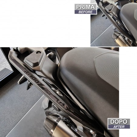 Stickers 3D compatible with BMW GS 1300 Triple Black 2024 Rear