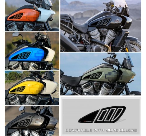 Kit Serbatoio Adesivi 3D compatibili con Harley Davidson Pan America 1250  Blu