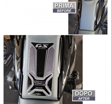 PAR DE PEGATINAS BMW MOTO POWER 3D DIAM. 21 mm - Euro 4.03