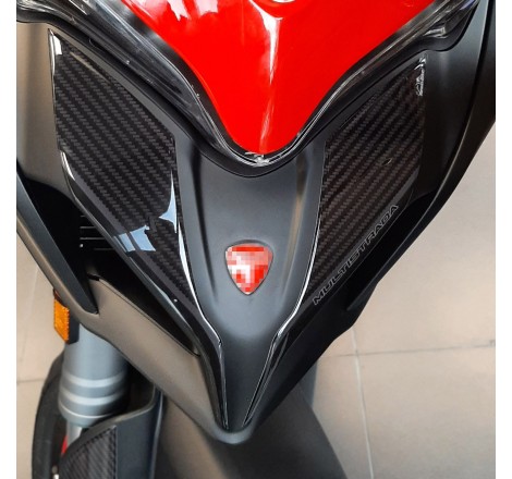 Adesivo Paraserbatoio Resinato 3D Moto Ducati Multistrada 950 1200 1260  Nero Bianco Rosso PB DM B3