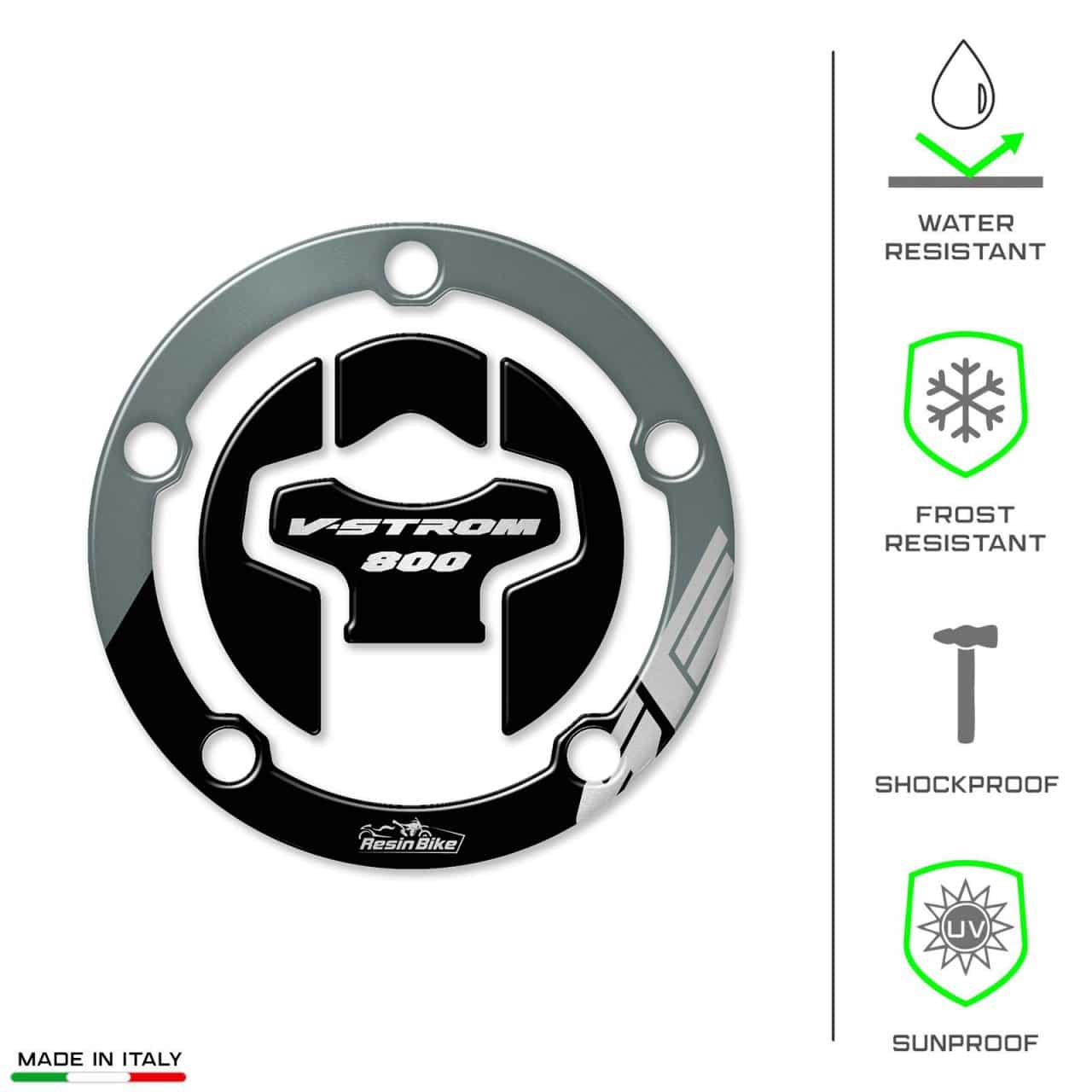 Adesivi 3D compatibili con Suzuki V-Strom 800 SE 2023-2024 Tappo Serbatoio - immagine 7