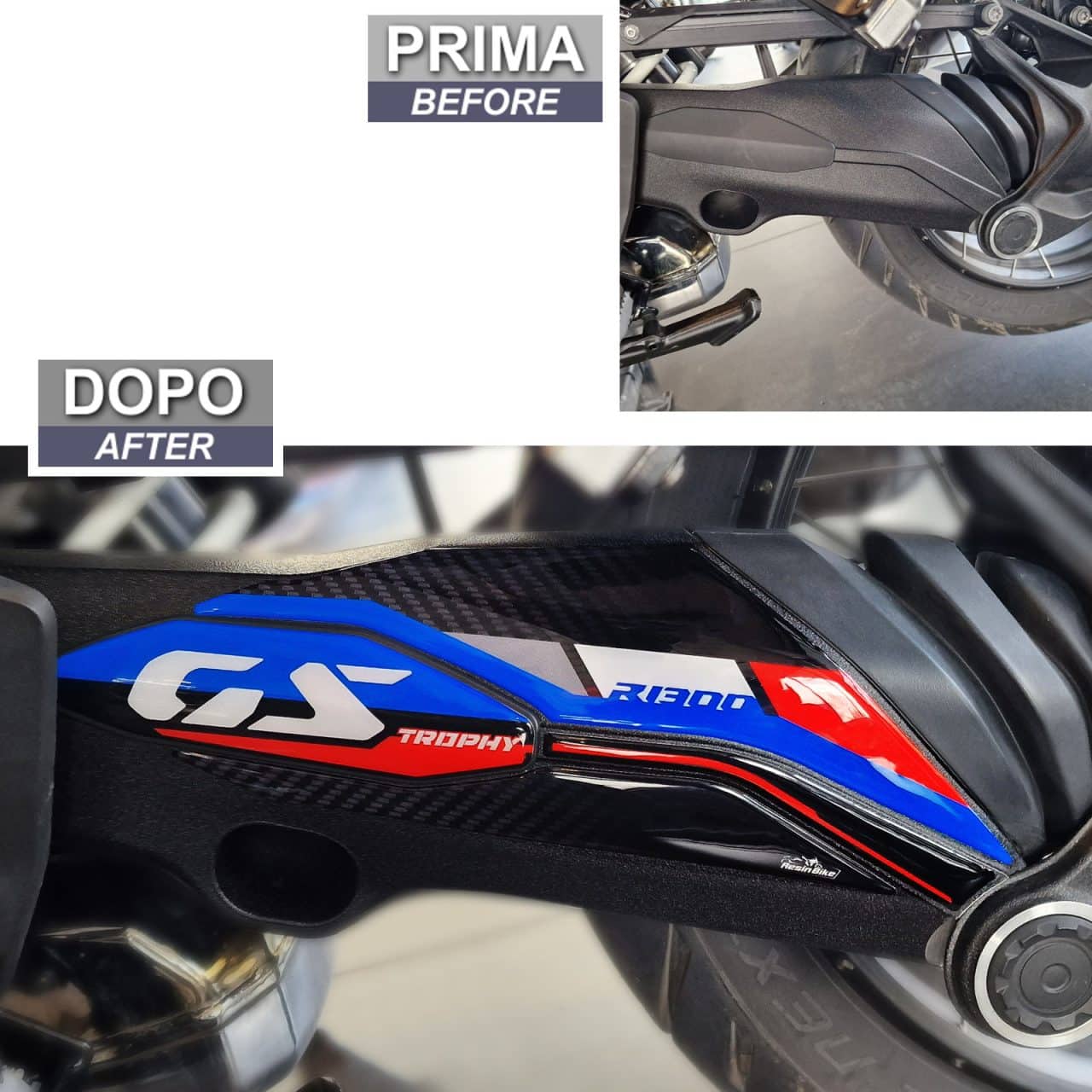 Stickers 3D compatible with Bmw R 1300 GS Trophy 2023-2024 Protection Swingarm - Image 3