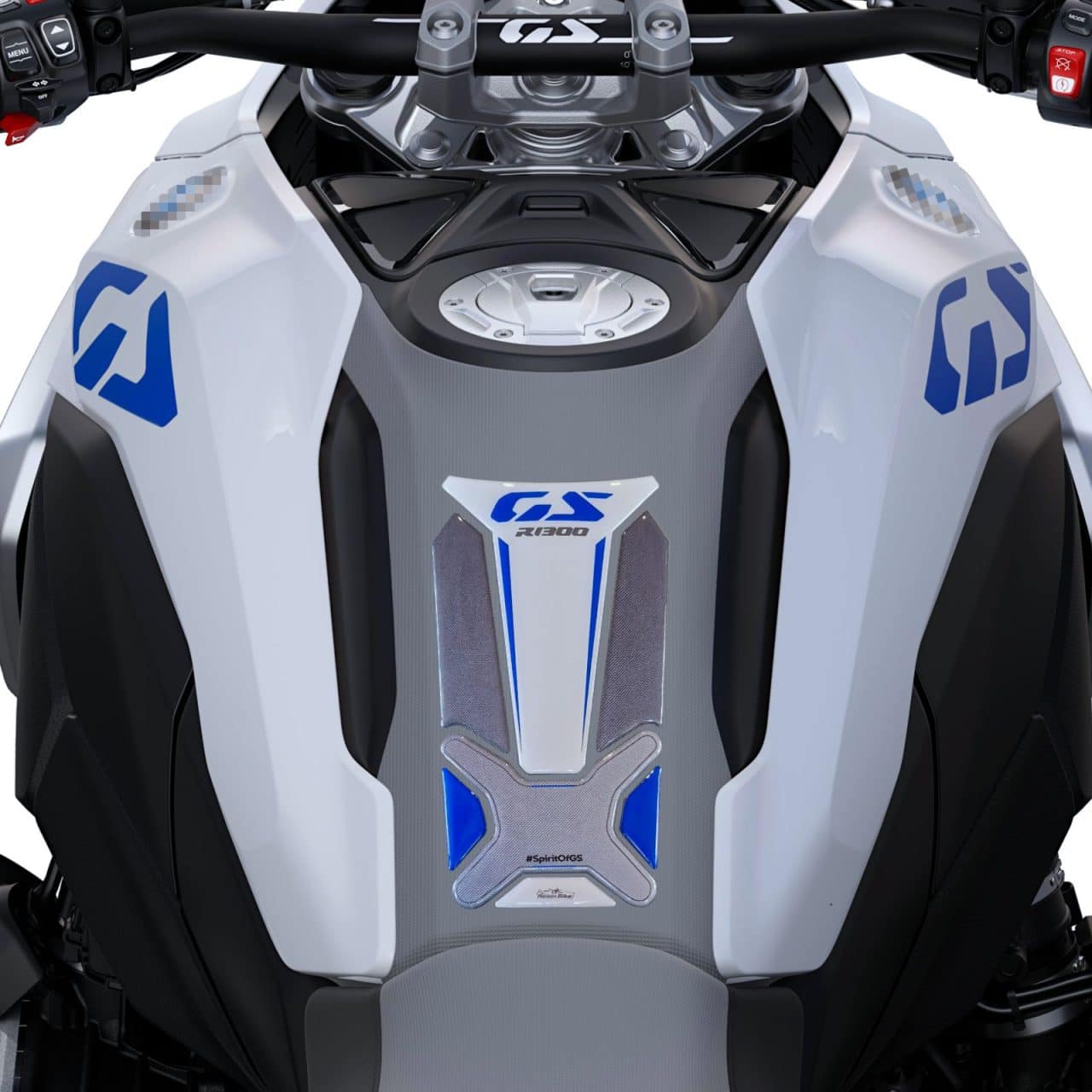 Pegatinas 3D Moto compatibles con Bmw R 1300 GS Light White 2024 Tanque Deposito