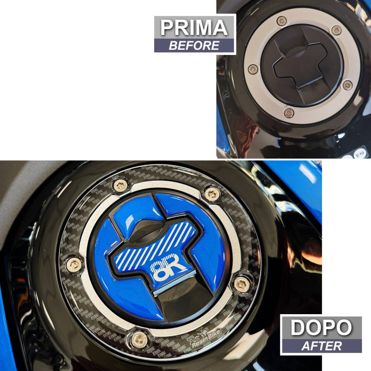 Pegatinas 3D Moto compatibles con Suzuki GSX 8R 2024 Blue Tapa del Tanque - Imagen 3