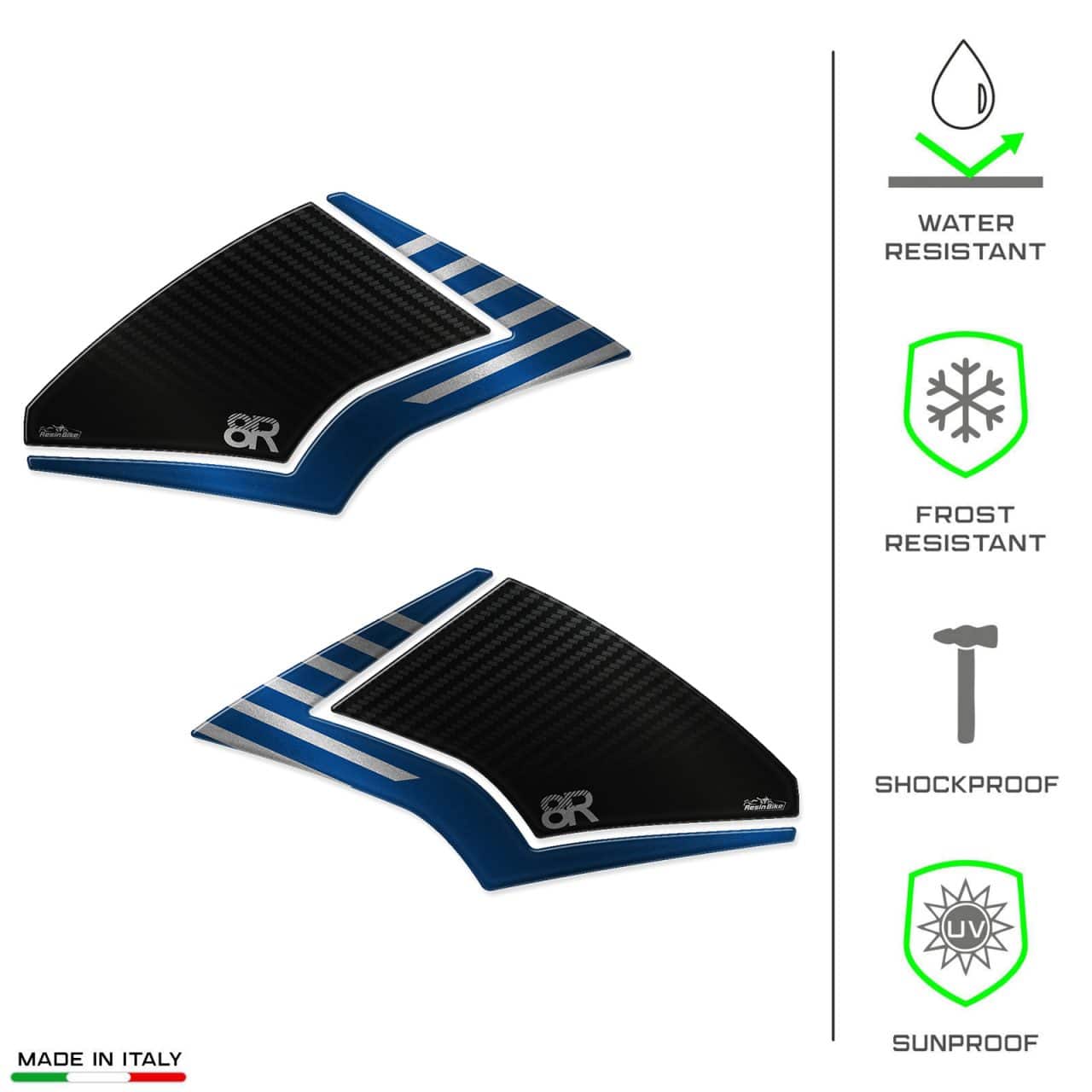 Motorcycle Stickers compatible with Suzuki GSX 8R 2024 Blue Tank Side Protectors - Image 7