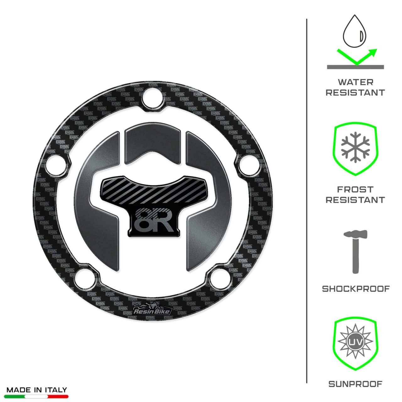 Autocollant Moto 3D compatibles avec Suzuki GSX 8R 2024 Carbon Look Protection de Bouchon de Réservoir – Image 7