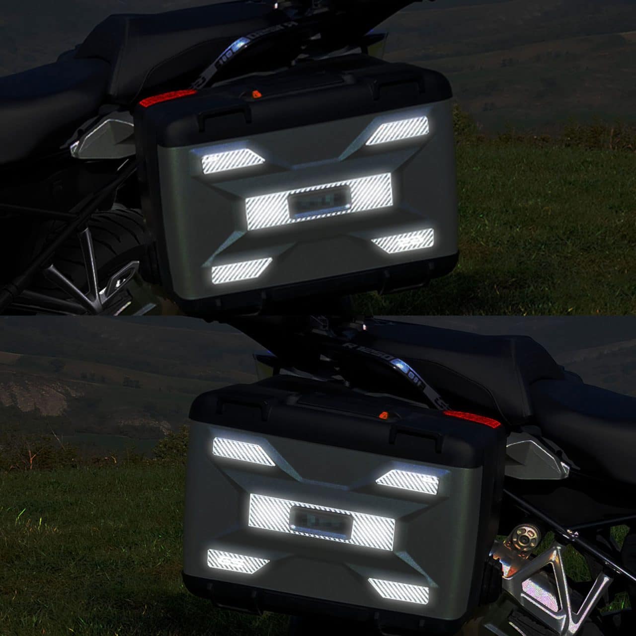 Motorcycle Stickers 3D compatible with BMW R1250GS Panniers Reflector