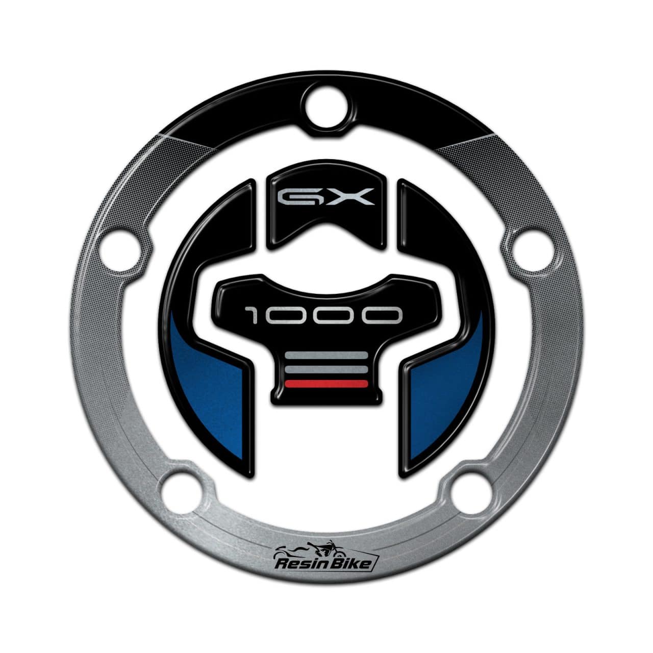 Autocollant 3D compatibles avec Suzuki GSX-S1000GX 2024 Blue Bouchon Réservoir – Image 2