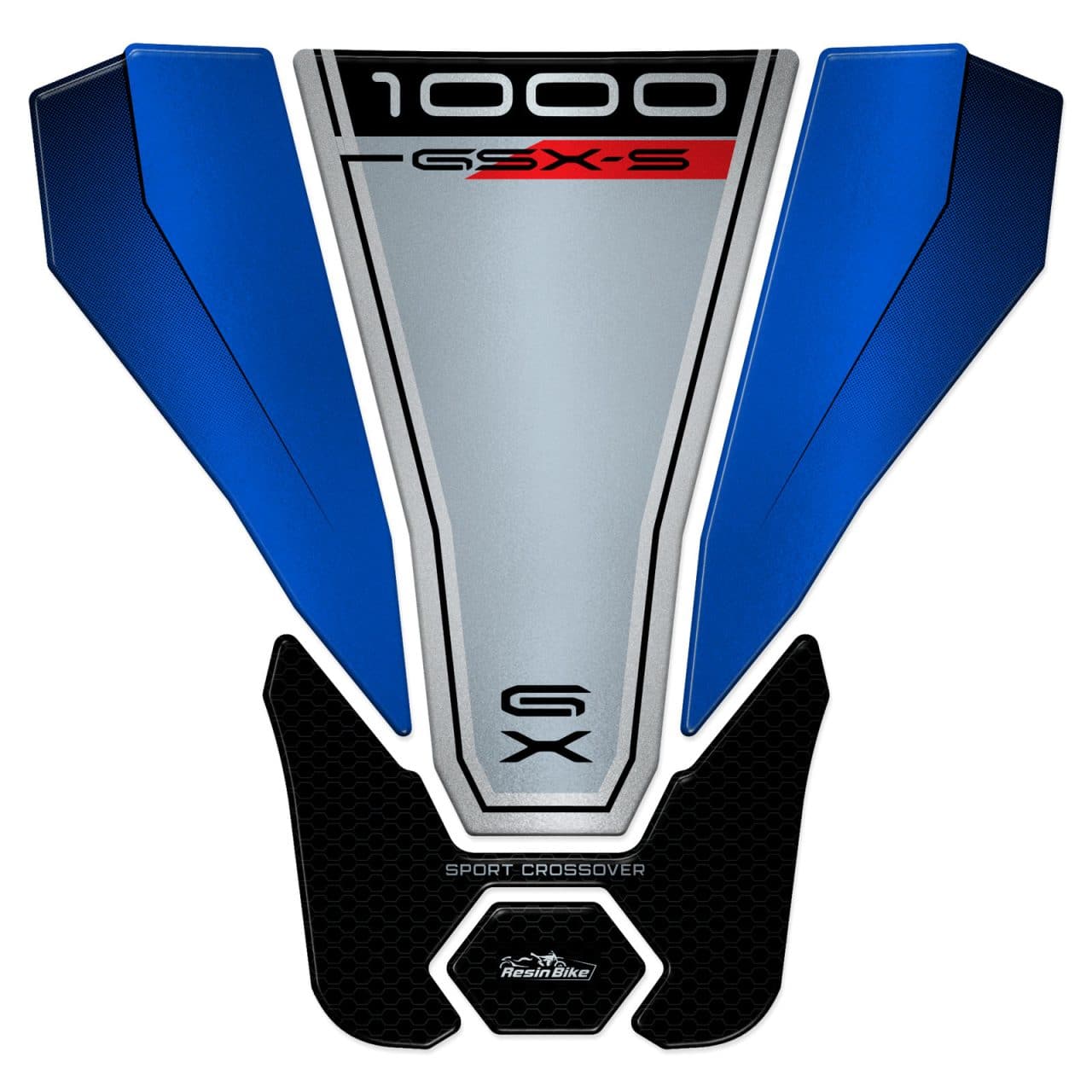 Paraserbatoio Adesivi 3D compatibili con Suzuki GSX-S1000GX 2024 Blue Protezione - immagine 2