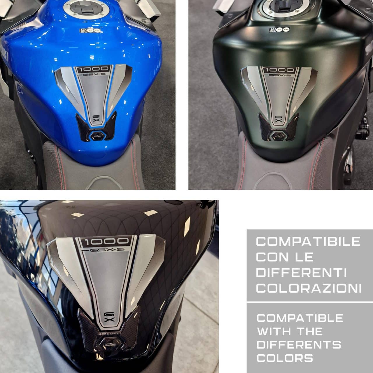 Autocollant 3D compatibles avec Suzuki GSX-S1000GX 2024 Protection de Réservoir – Image 4