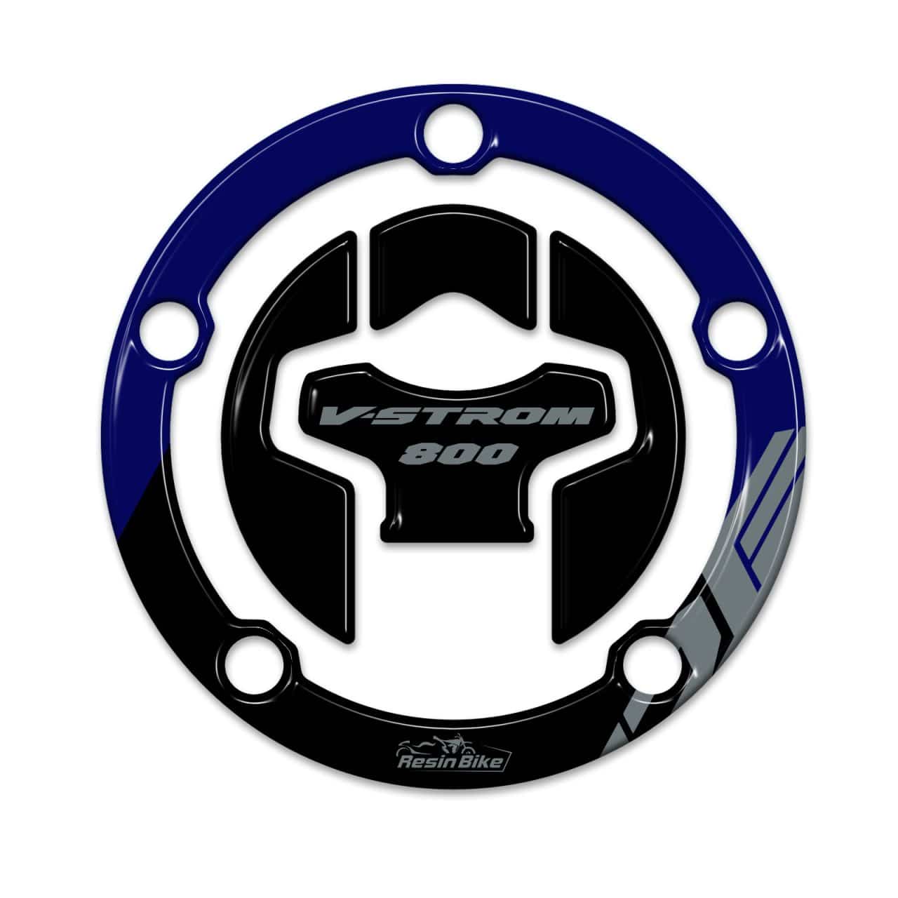 Pegatinas 3D compatible con Suzuki V-Strom 800 DE 2023-2024 Negro Tapon Deposito - Imagen 2