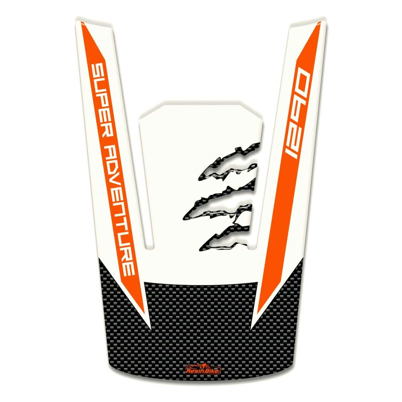 Stickers 3D compatible with KTM 1290 Super Adventure 2016 Tank Pad White