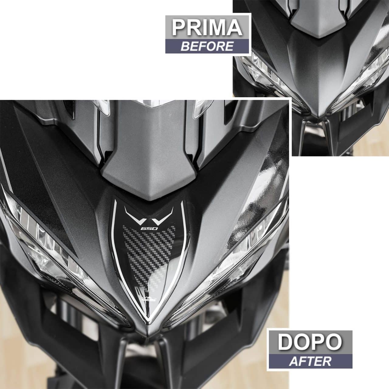 Motorcycle Stickers 3D compatible with Kawasaki Versys 650 2024 Windshield - Image 3