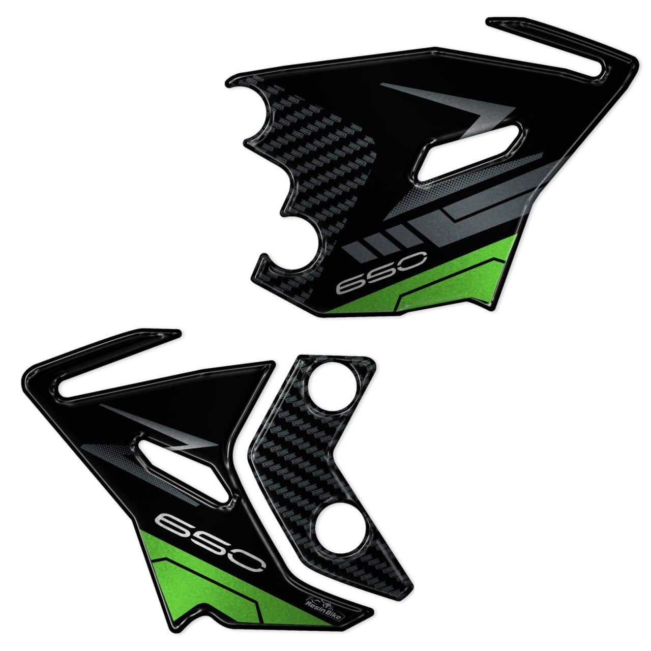 Adhesivos 3D de Moto compatibles con Kawasaki Z650 2024-2025 Protector de Talón - Imagen 2