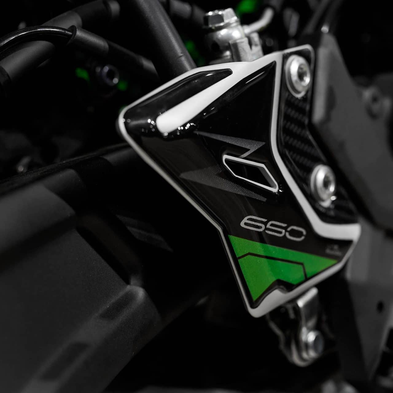 Adhesivos 3D de Moto compatibles con Kawasaki Z650 2024-2025 Protector de Talón - Imagen 4