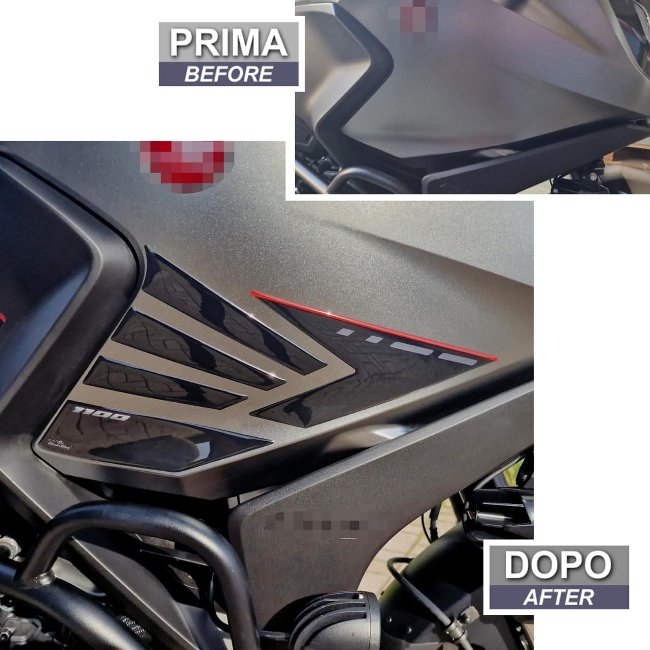 Motorcycle Stickers 3D compatible with Honda NT 1100 2020-2024 Sides - Image 3