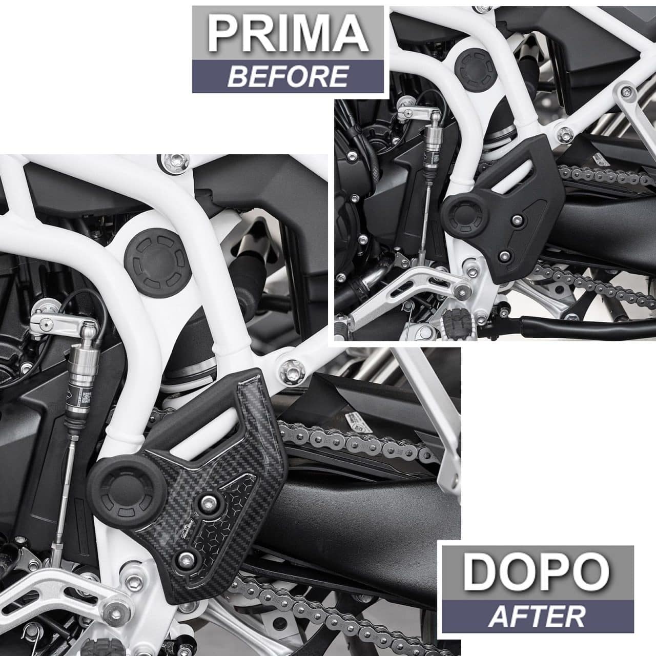 Adhesivos 3D compatibles con Triumph Tiger 900 2020-2024 Protector de Talón - Imagen 3