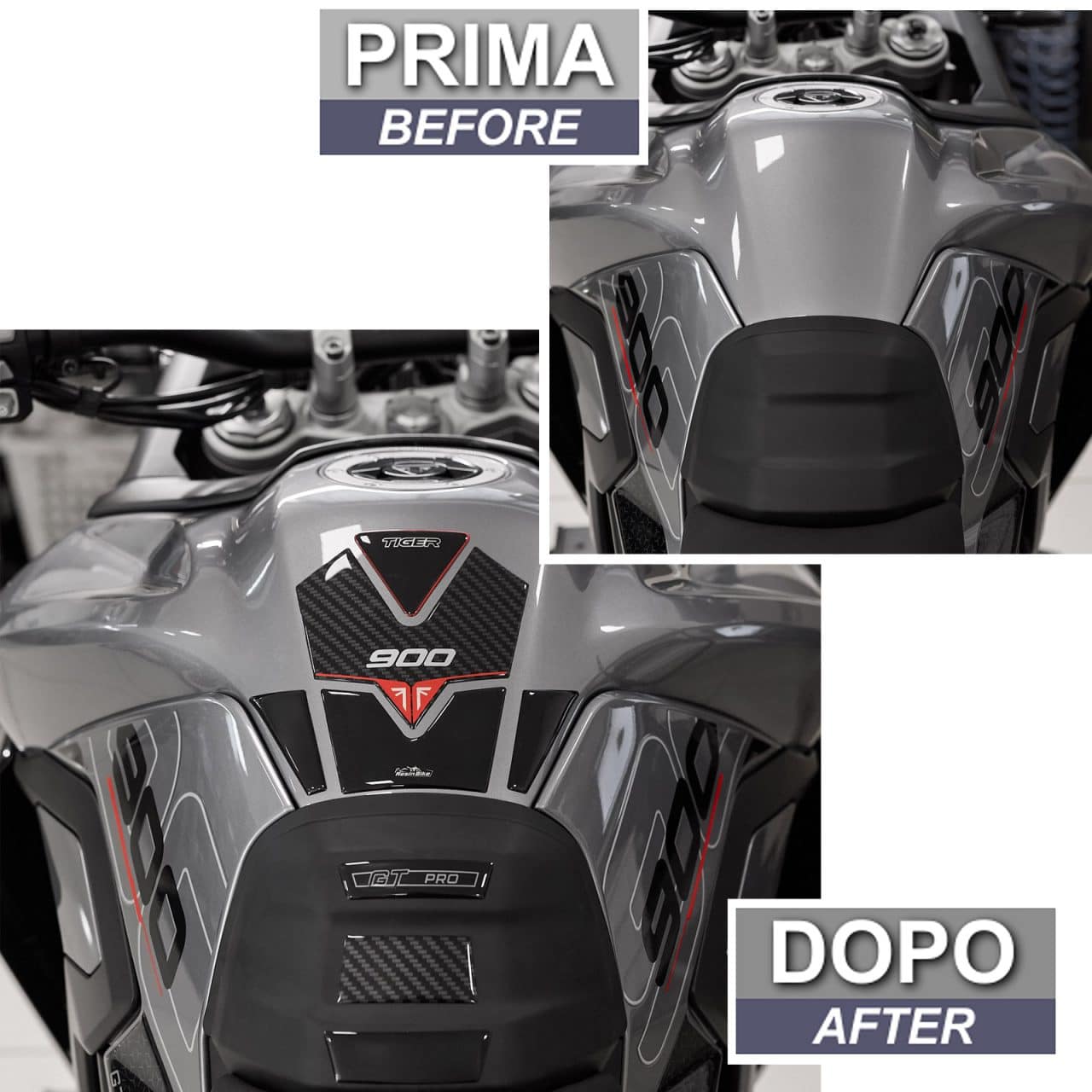 Pegatinas 3D Moto compatibles con Triumph Tiger 900 2024 Tanque Deposito - Imagen 3