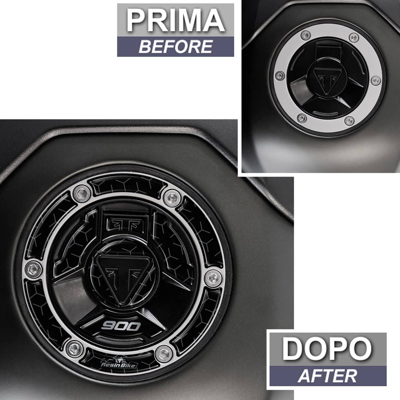 Pegatinas 3D Moto compatibles con Triumph Tiger 900 2020-2024  Tapon Deposito - Imagen 3