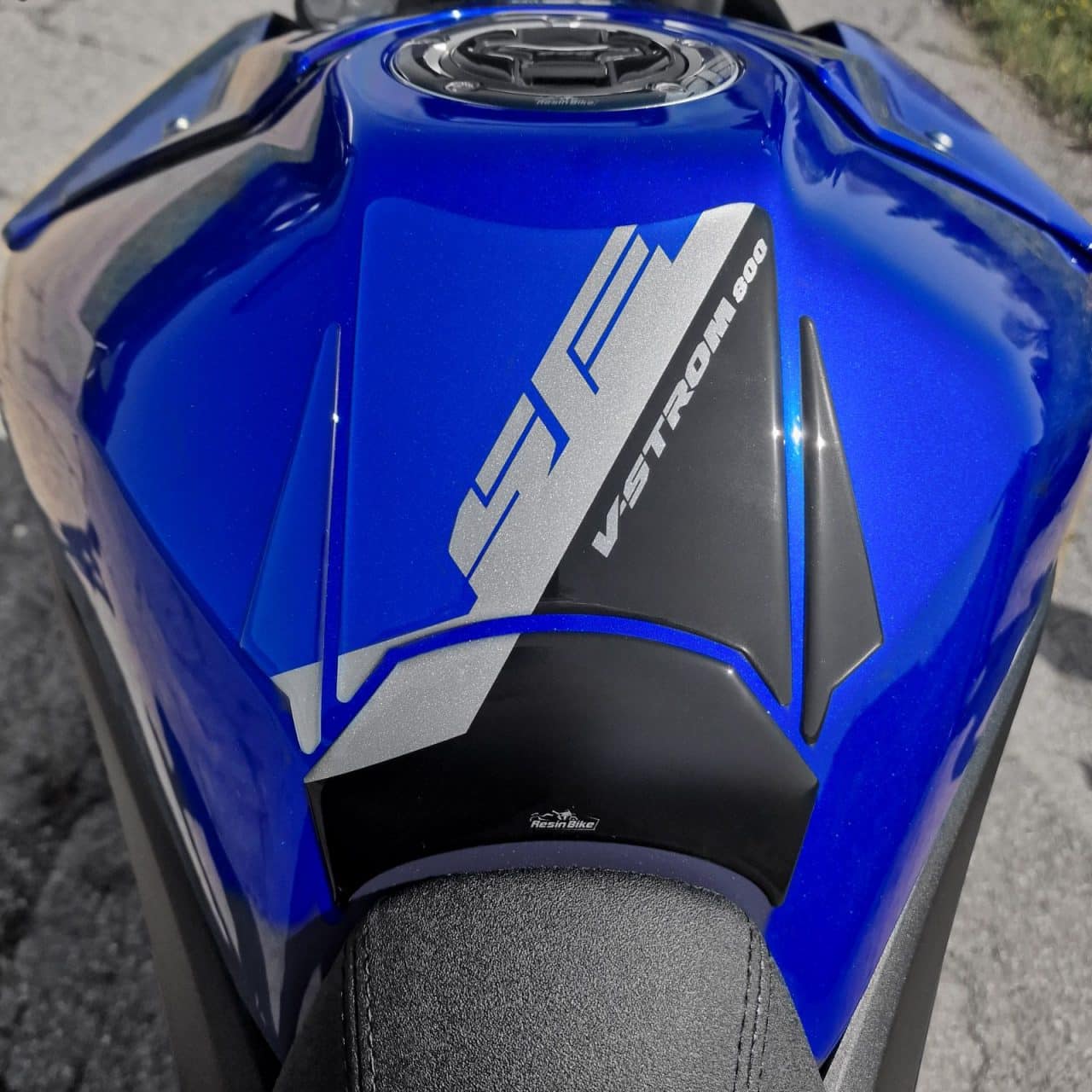 Pegatinas 3D compatible con Suzuki V-Strom 800 SE 2023-2024 Azul Tanque Deposito