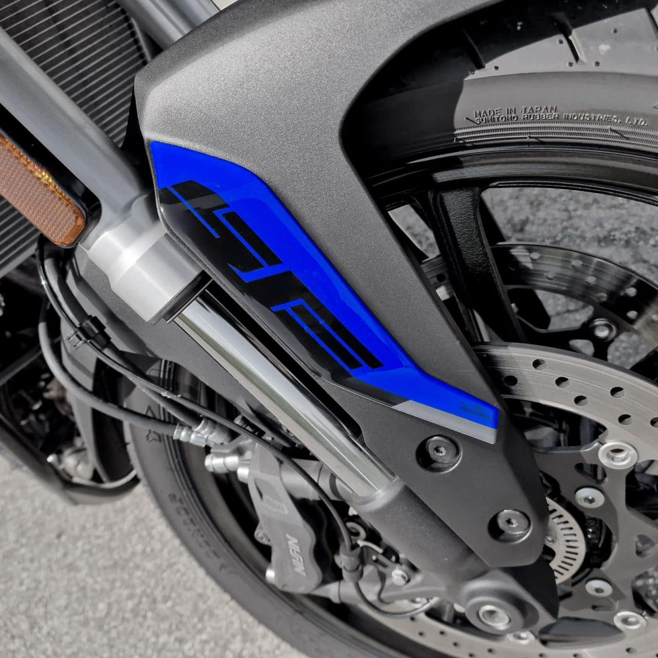 Stickers 3D compatible with Suzuki V-Strom 800 SE 2023-2024 Blue Side Plates