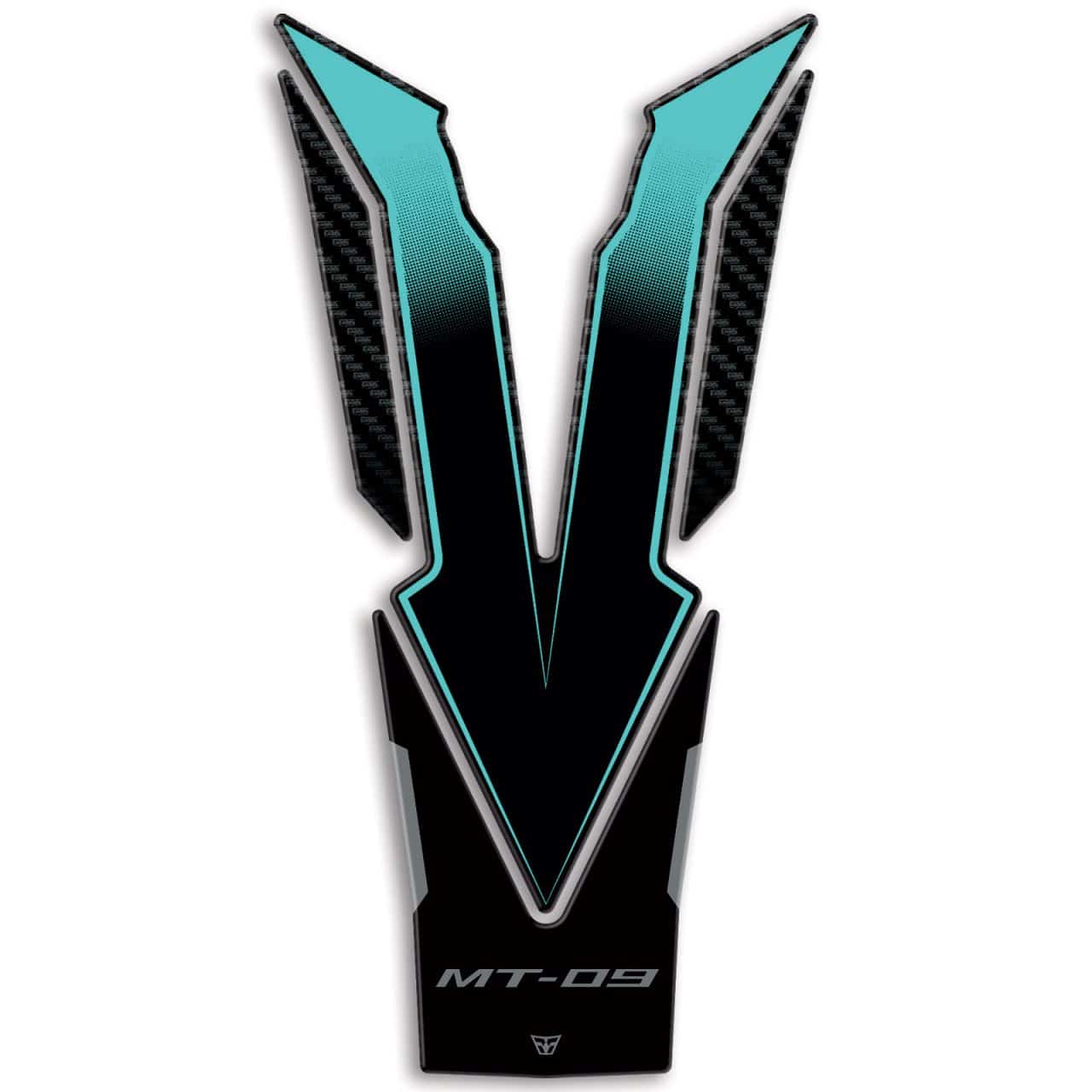 Motorcycle Stickers 3D compatible with Yamaha MT-09 2024 Midnight Cyan Tank Pad - Image 2