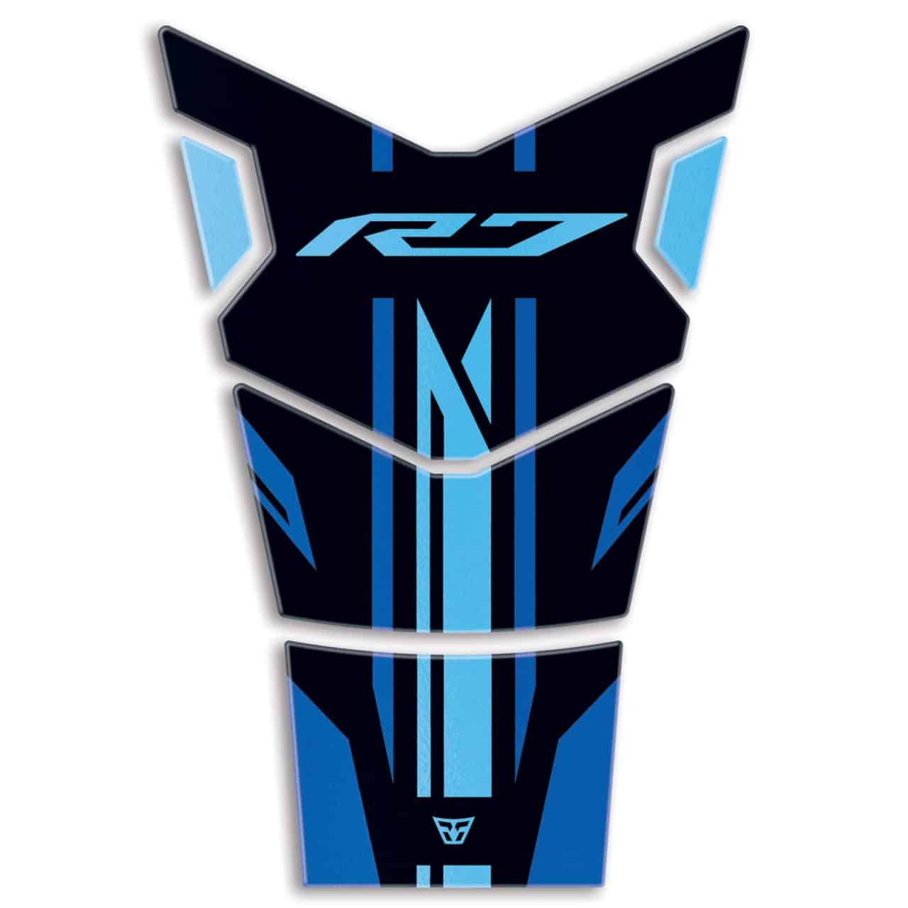 Paraserbatoio Adesivi 3D compatibili con Yamaha R7 2021-2024 Blue Protezione - immagine 2