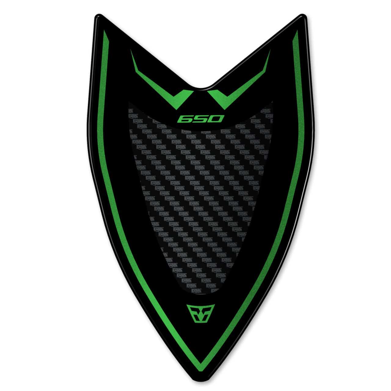 Autocollant 3D compatibles avec Kawasaki Versys 650 2024 Vert Protections Bulle – Image 2