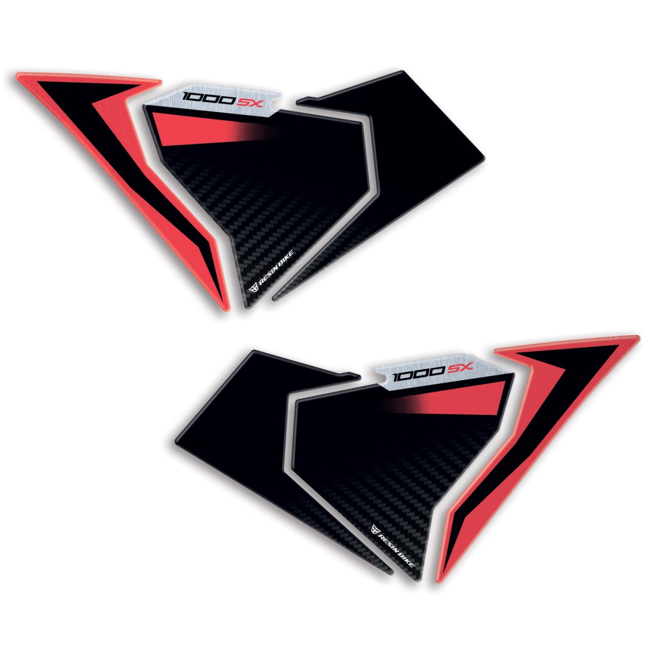 Motorcycle Stickers 3D compatible with Kawasaki Ninja 1000 SX 2024 Tank Side Red - Image 2