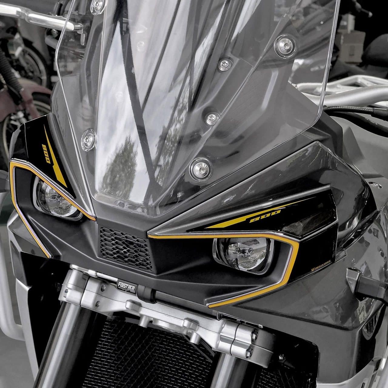 Adhesivos 3D de Moto compatibles con Kove 800X 2024 Faros