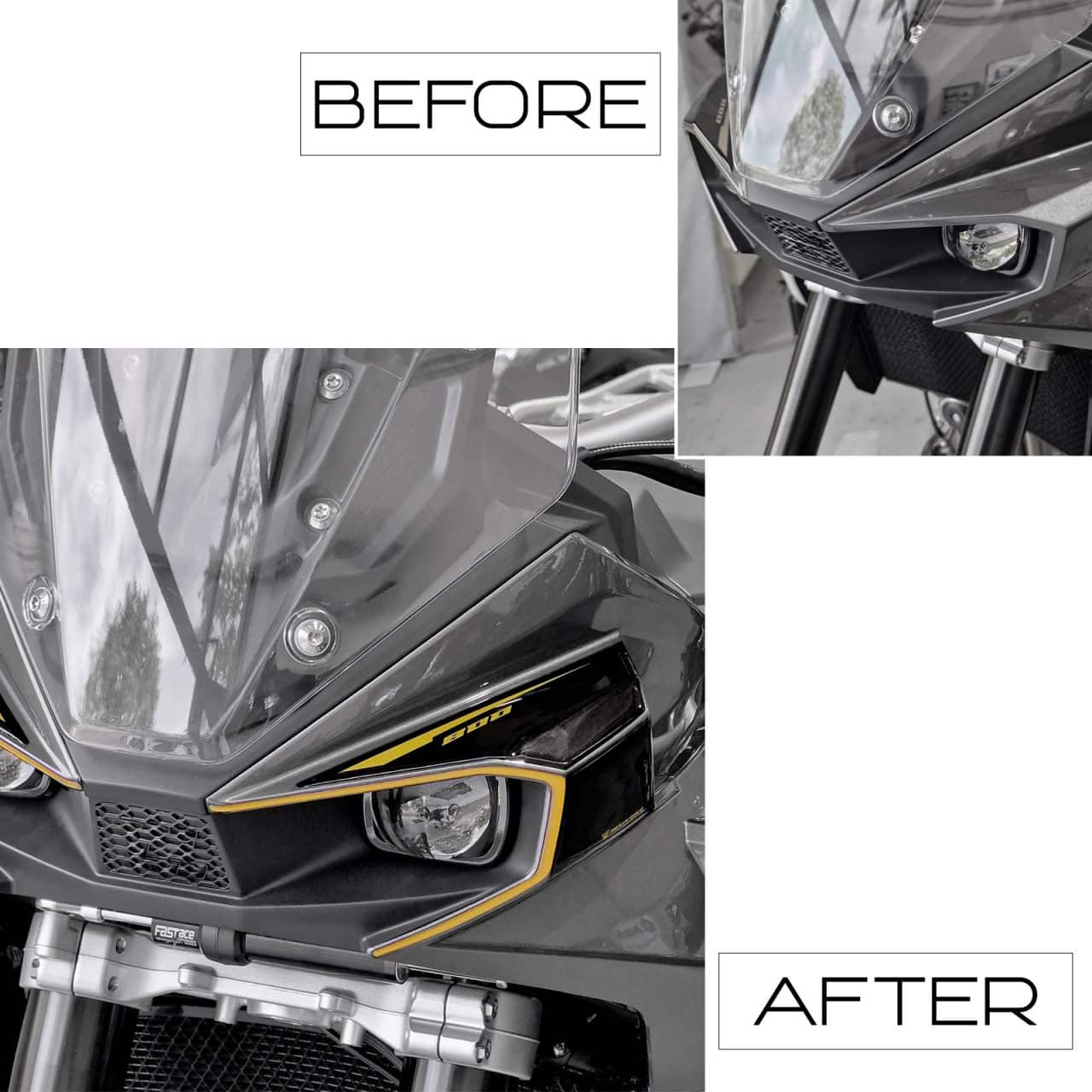 Adhesivos 3D de Moto compatibles con Kove 800X 2024 Faros - Imagen 3