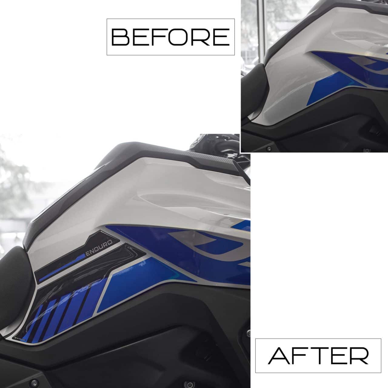 Motorcycle Stickers 3D compatible with Voge Valico 900 DSX 2024 Blue Tank Side - Image 3