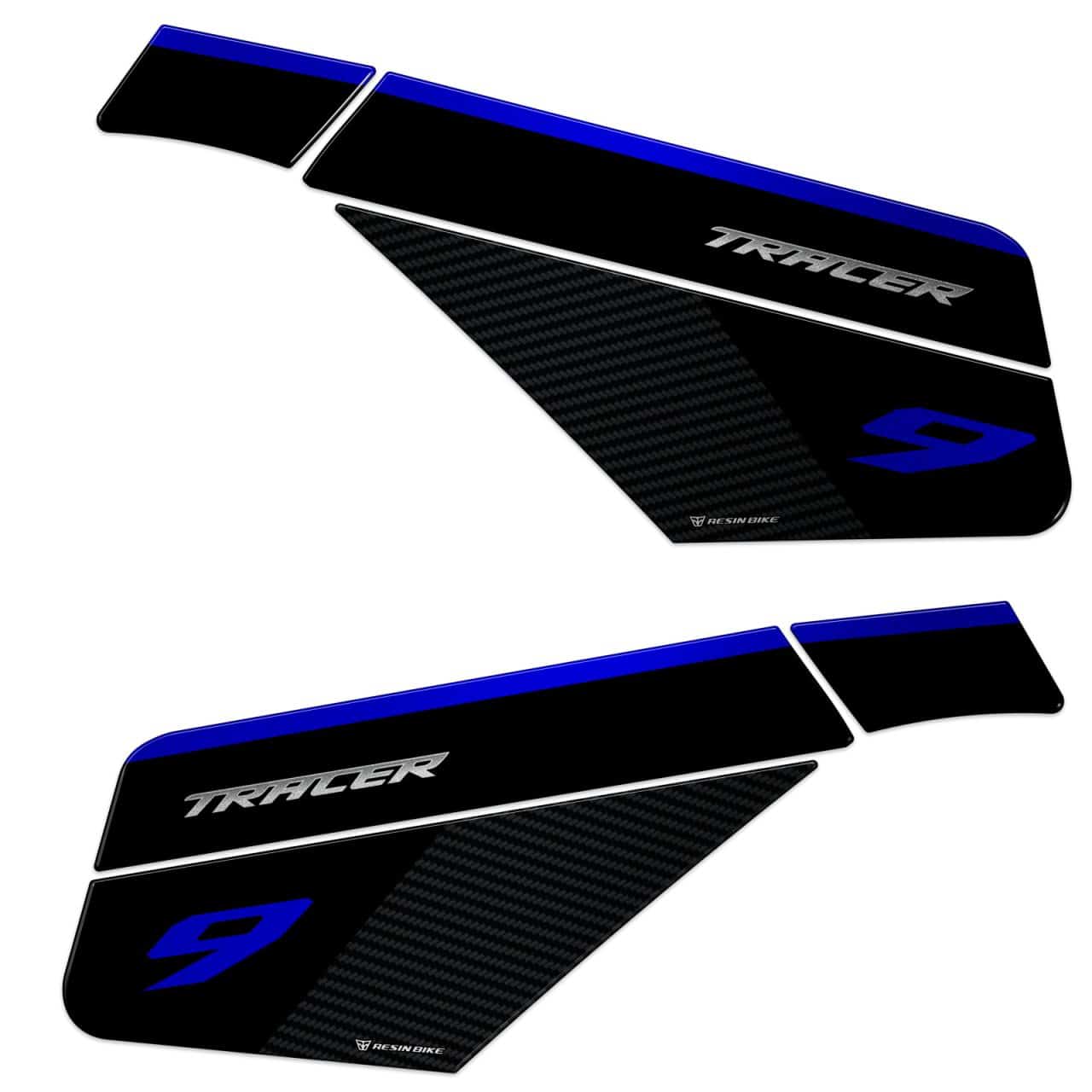 Stickers 3D compatible with Yamaha Tracer 9 GT/GT+ 2021-2024 Blue Tank Side - Image 2