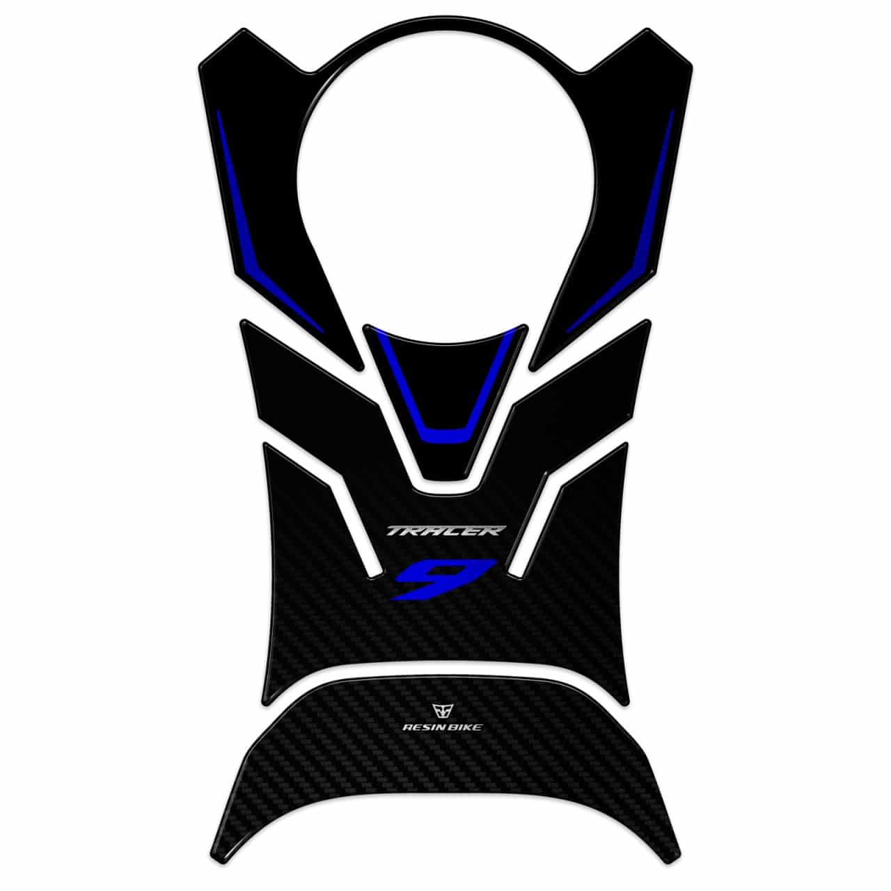 Stickers 3D compatible with Yamaha Tracer 9 GT/GT+ 2021-2024 Blue Tank Pad - Image 2