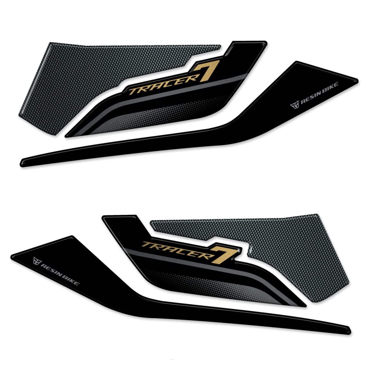 Stickers 3D compatible with Yamaha Tracer 7 GT 2021-2024 Gold Handguards - Image 2