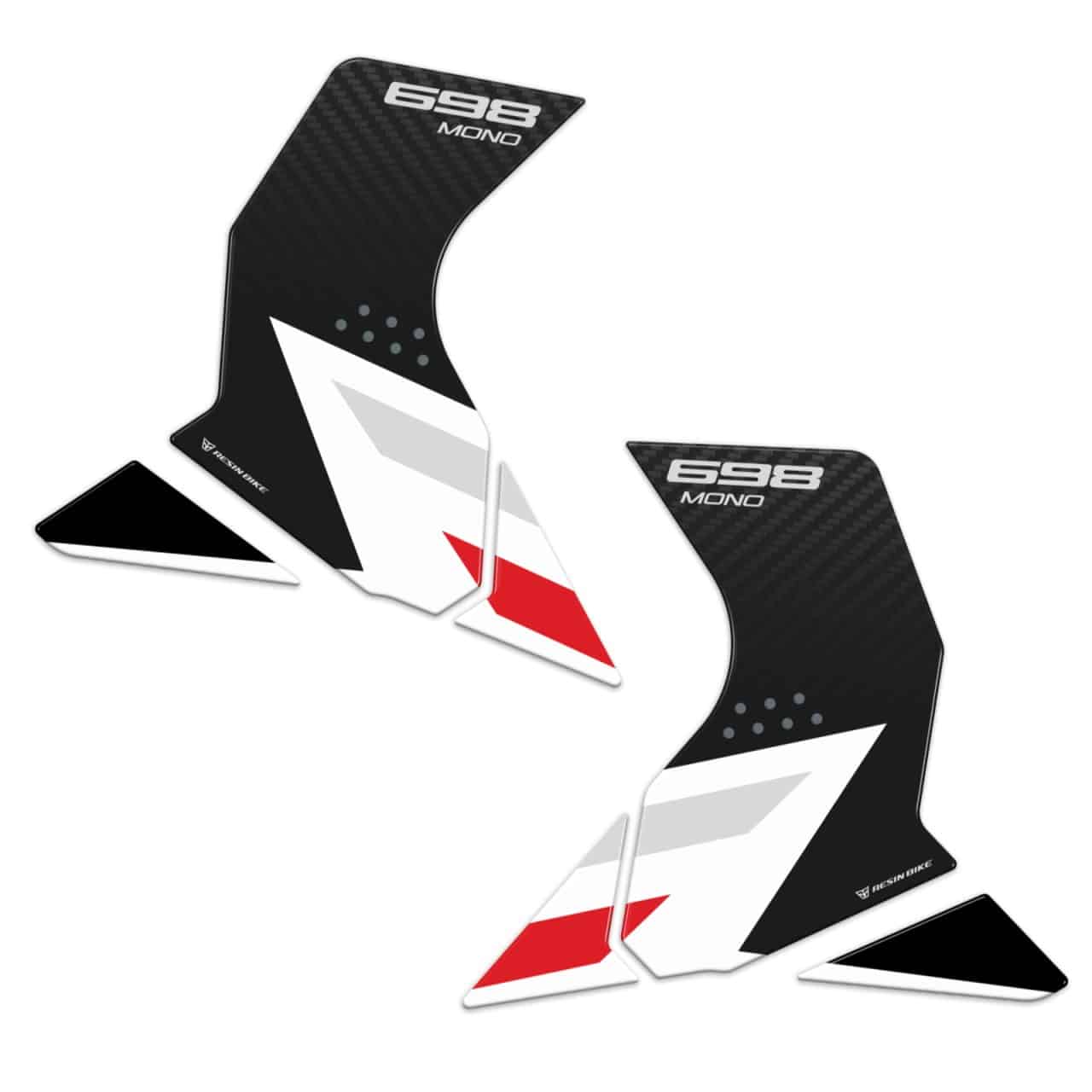 Motorcycle Stickers 3D compatible with Ducati Hypermotard 698 Mono 2024 Sides - Image 2