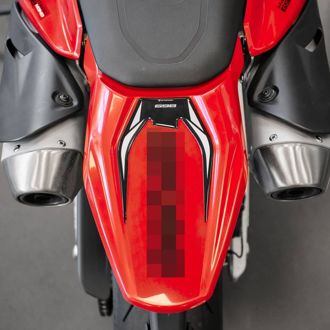 Stickers 3D compatible with Ducati Hypermotard 698 - RVE Mono 2024 Tail Section