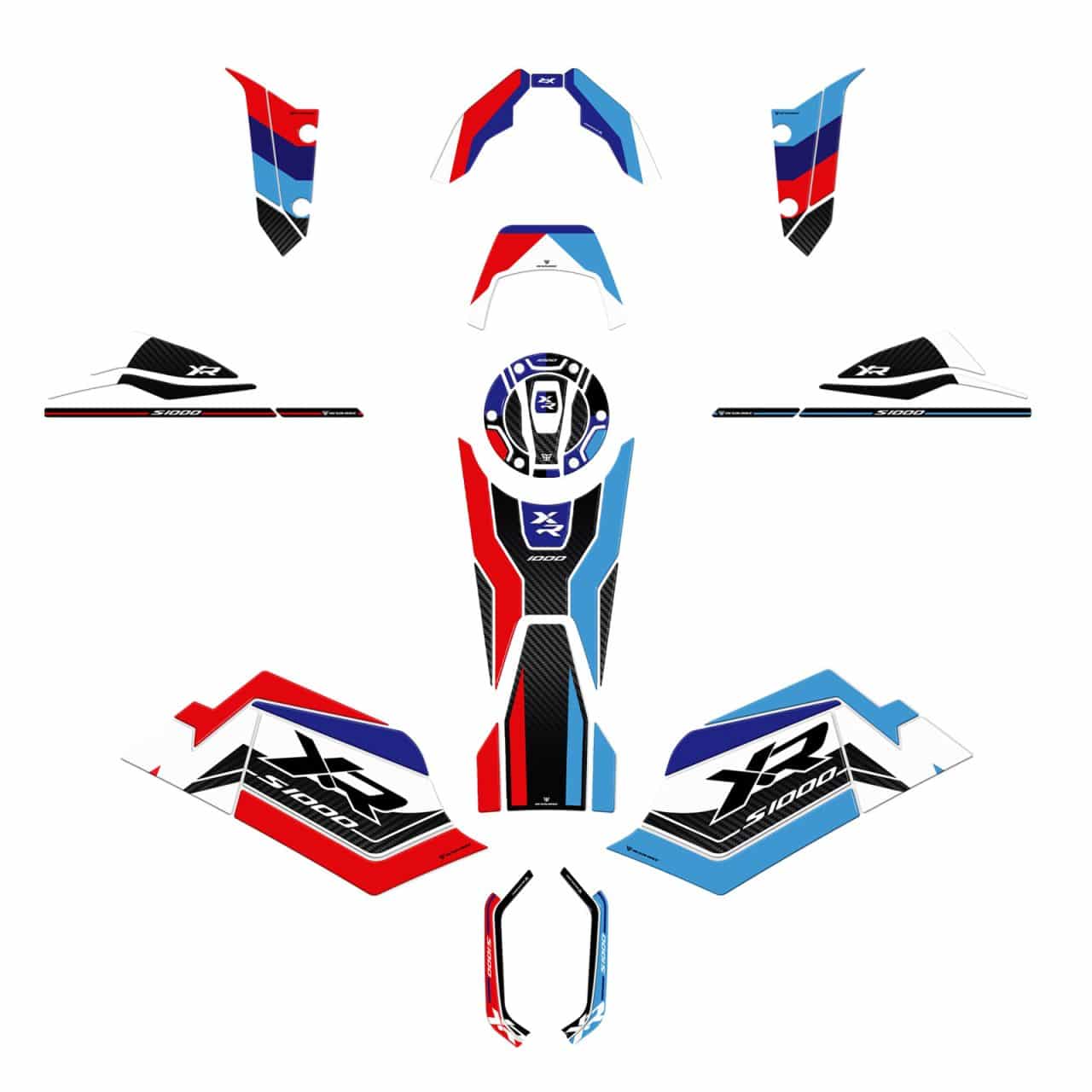 Kit Tank Full Motorcycle Stickers 3D compatible with BMW S 1000 XR 2024