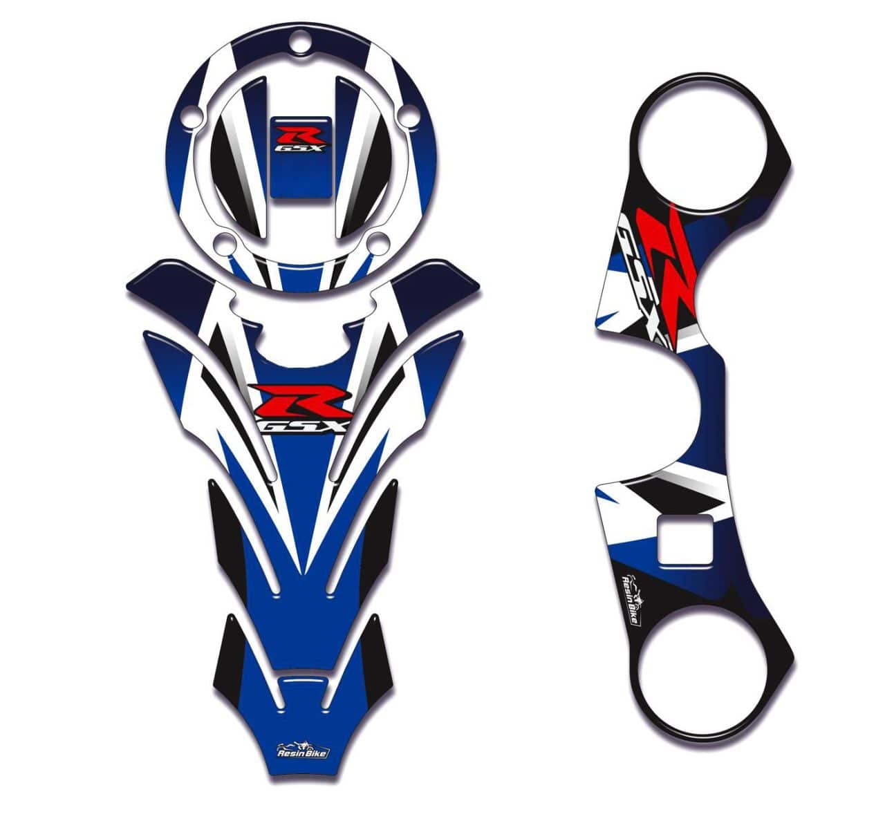 Kit Tank Basic Stickers 3D compatible with Suzuki Gsx-r 600 750 2006-2015