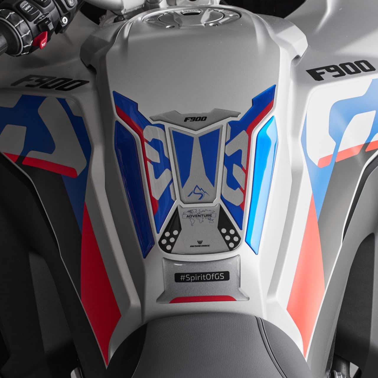 Stickers 3D compatible with BMW F 900 GS Adventure 2024 Ride Pro Tank Pad