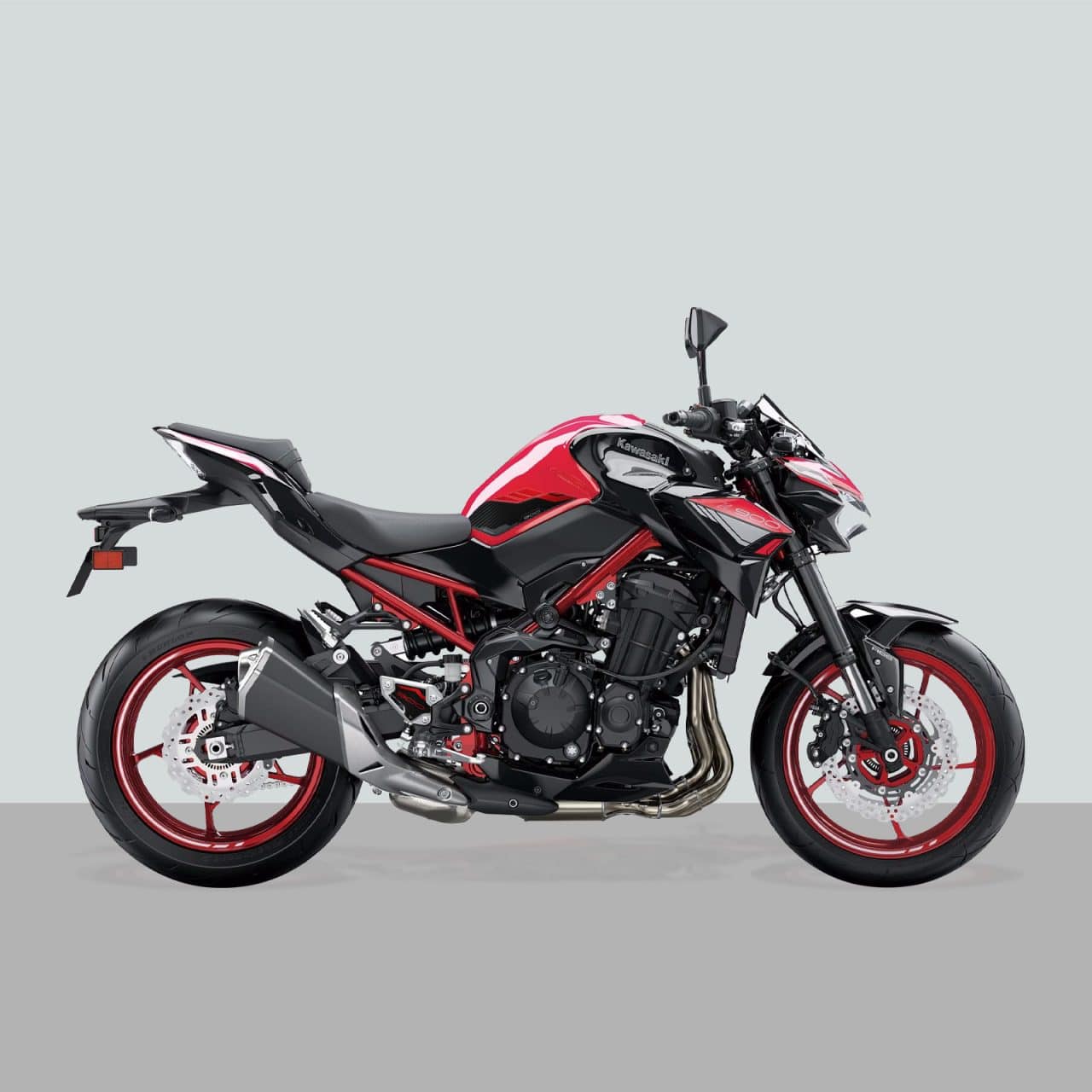 Adhesivos 3D de Moto compatibles con Kawasaki Z 900 2024 Rojo Protector de Talón - Imagen 2