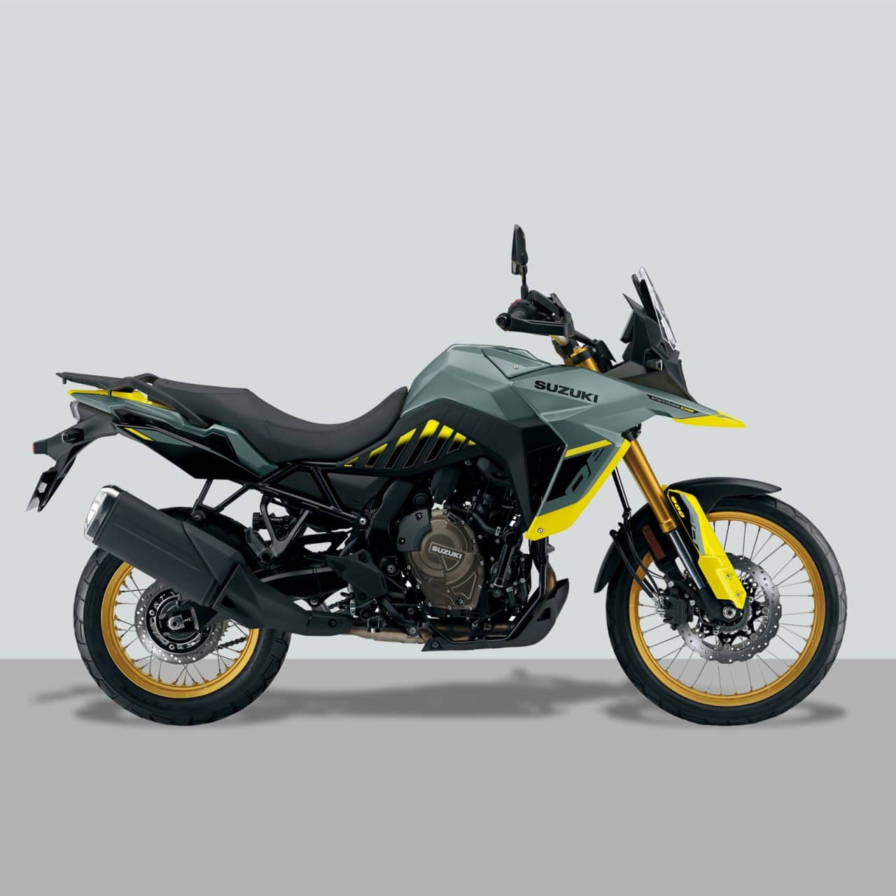 Autocollant Moto 3D compatibles avec Suzuki V-Strom 800 DE 2024 Vert Réservoir – Image 2