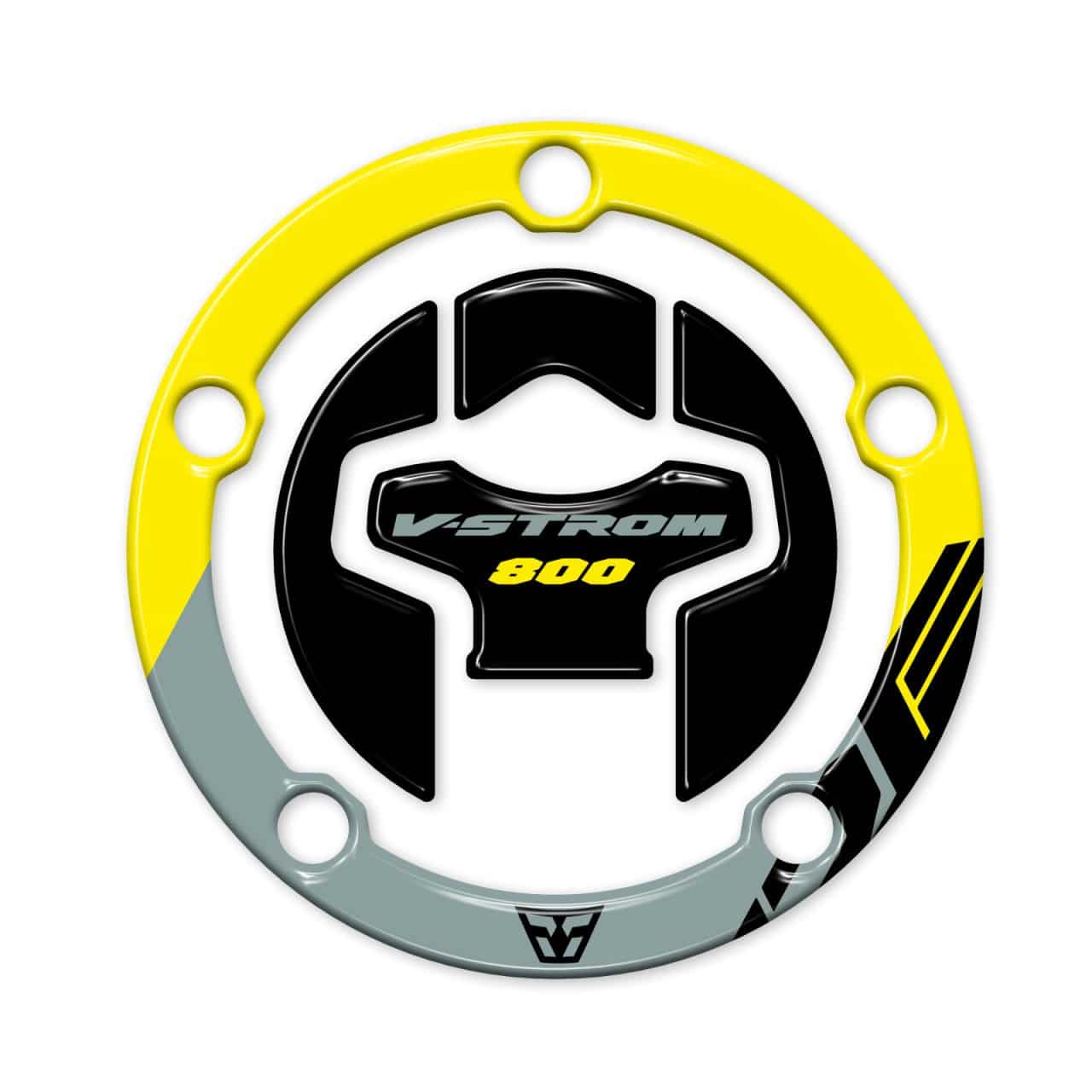 Kit Basic Stickers 3D compatible with Suzuki V-Strom 800 DE 2024 Steel Green - Image 5