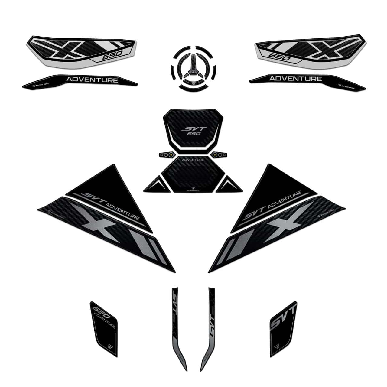 Kit Tank Full Motorcycle Stickers 3D compatible with QJ Motor SVT 650 X 2024