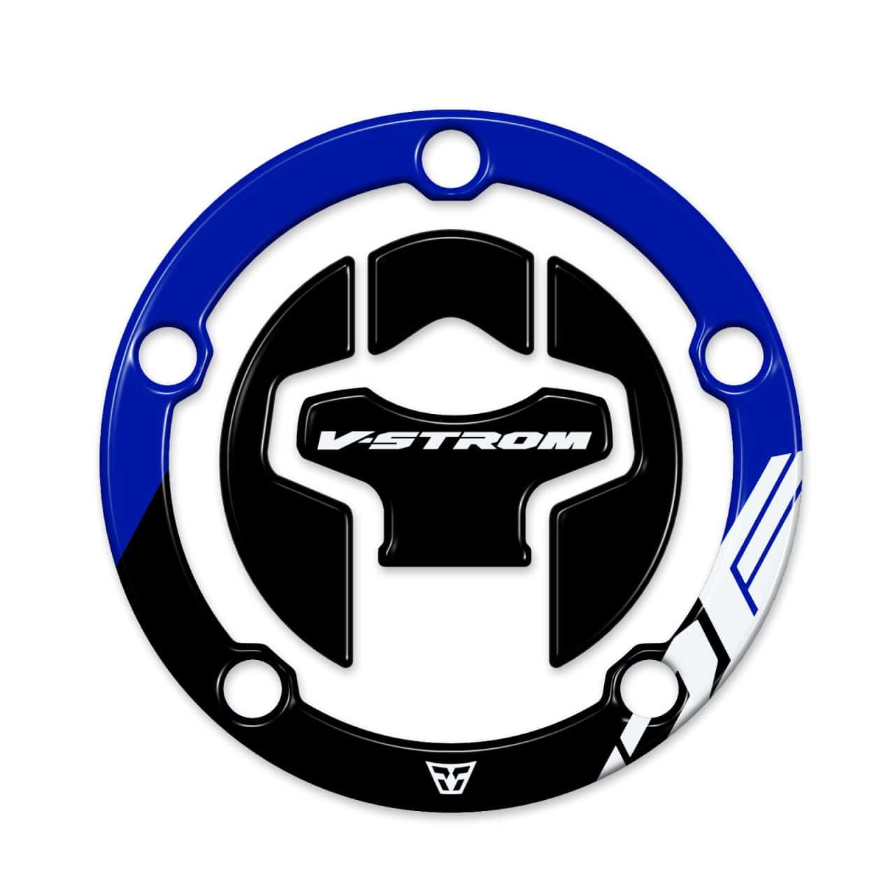 Motorcycle Stickers 3D compatible with Suzuki V-Strom 1050 DE 2024 Blue Tank Cap - Image 2