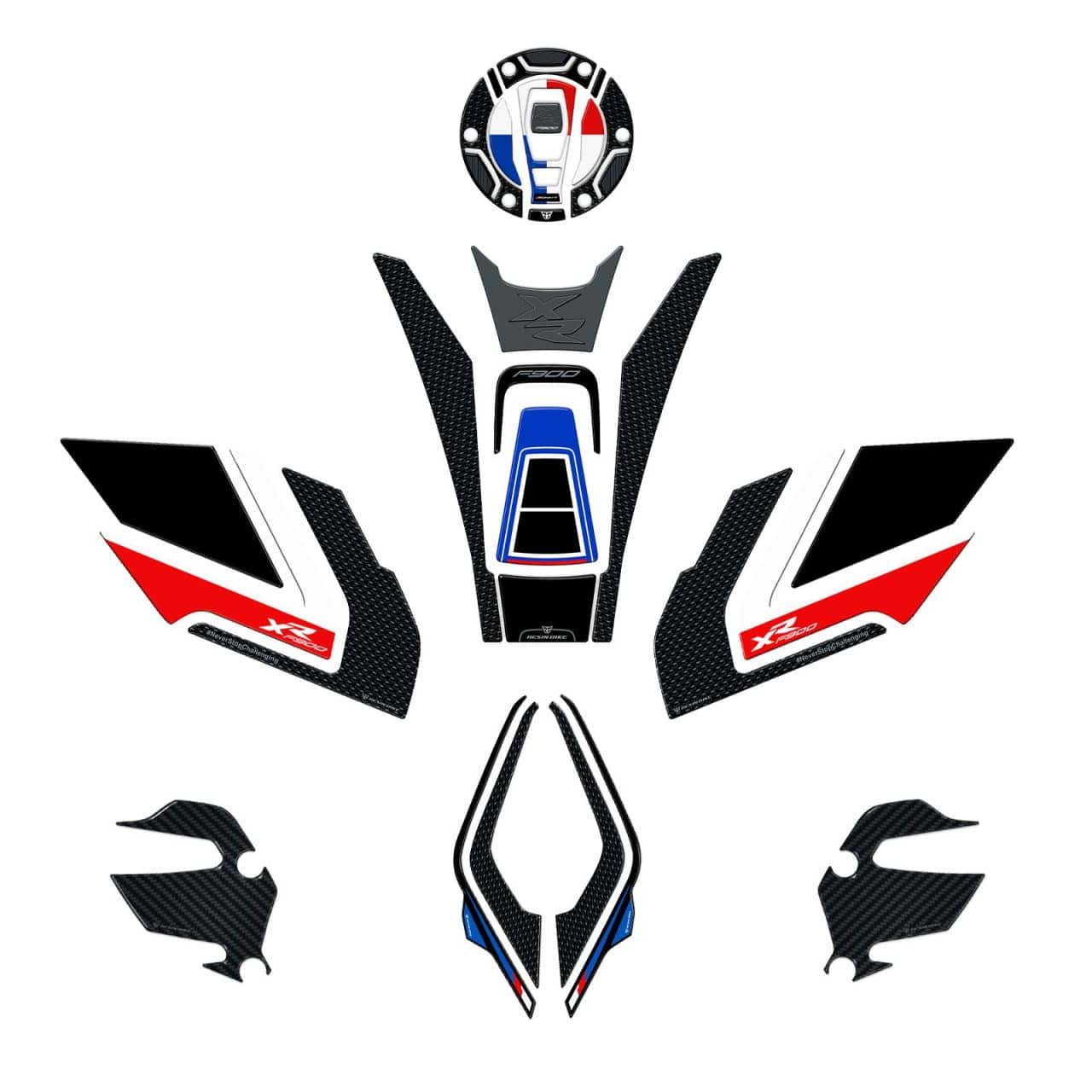 Kit Full Motorcycle Stickers 3D compatible with BMW F 900 XR 2023-2024 Sport