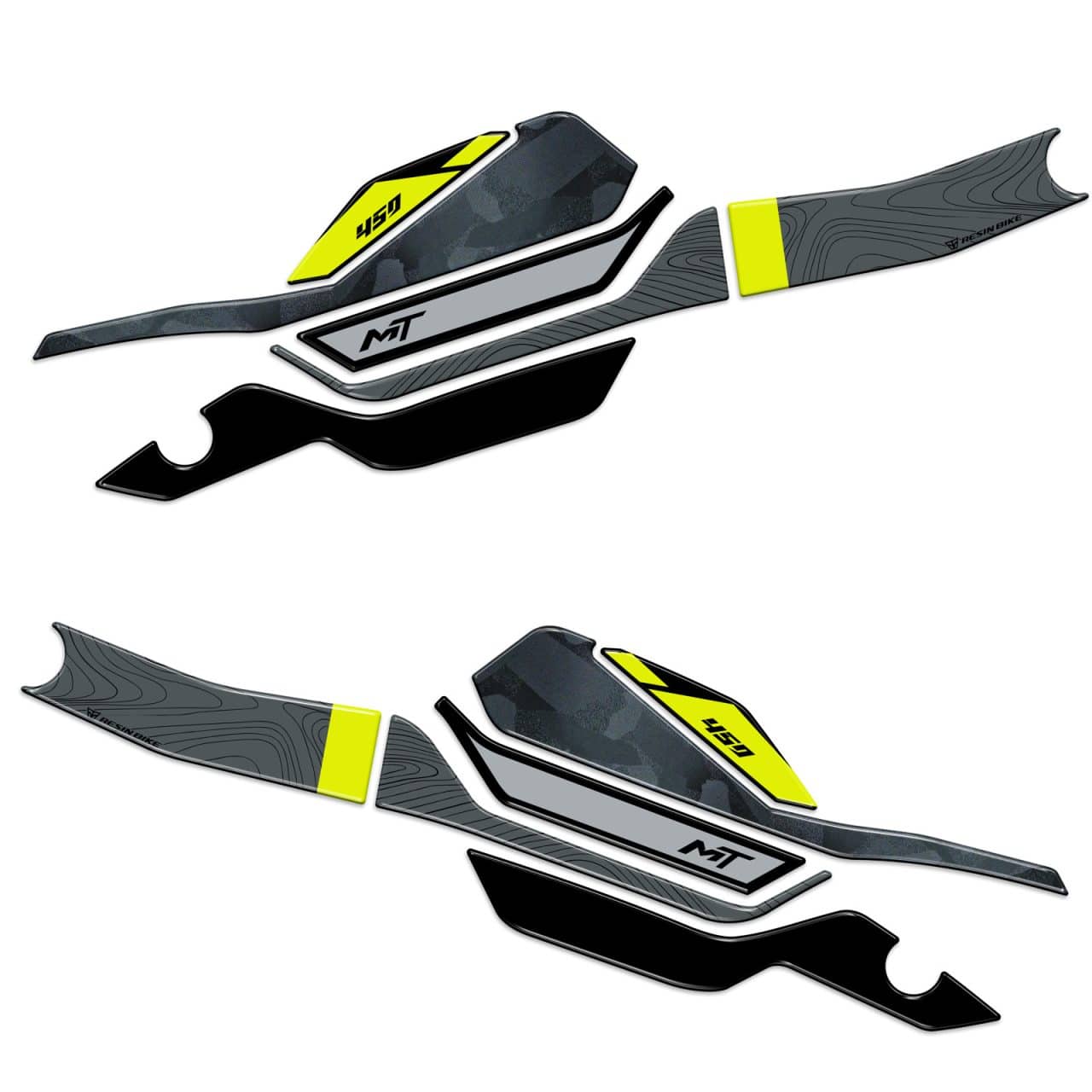 Stickers 3D compatible with CF MOTO 450 MT 2024 Tundra Grey Handguards - Image 2