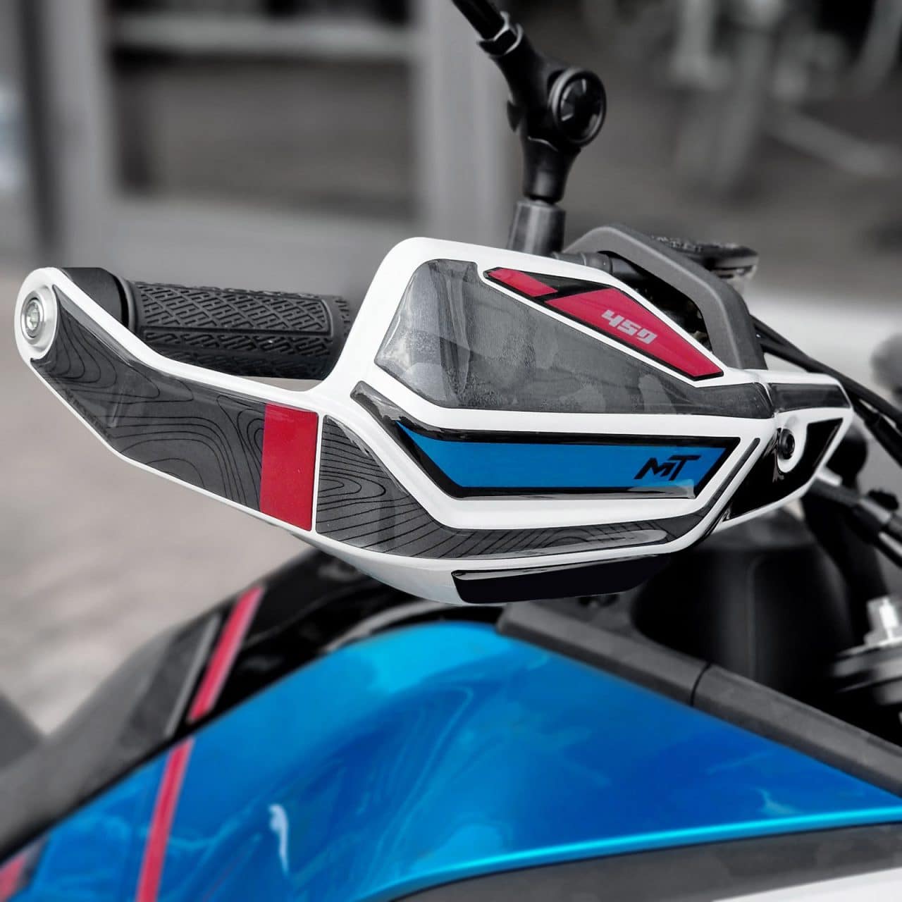 Stickers 3D compatible with CF MOTO 450 MT 2024 Zephyr Blue Handguards