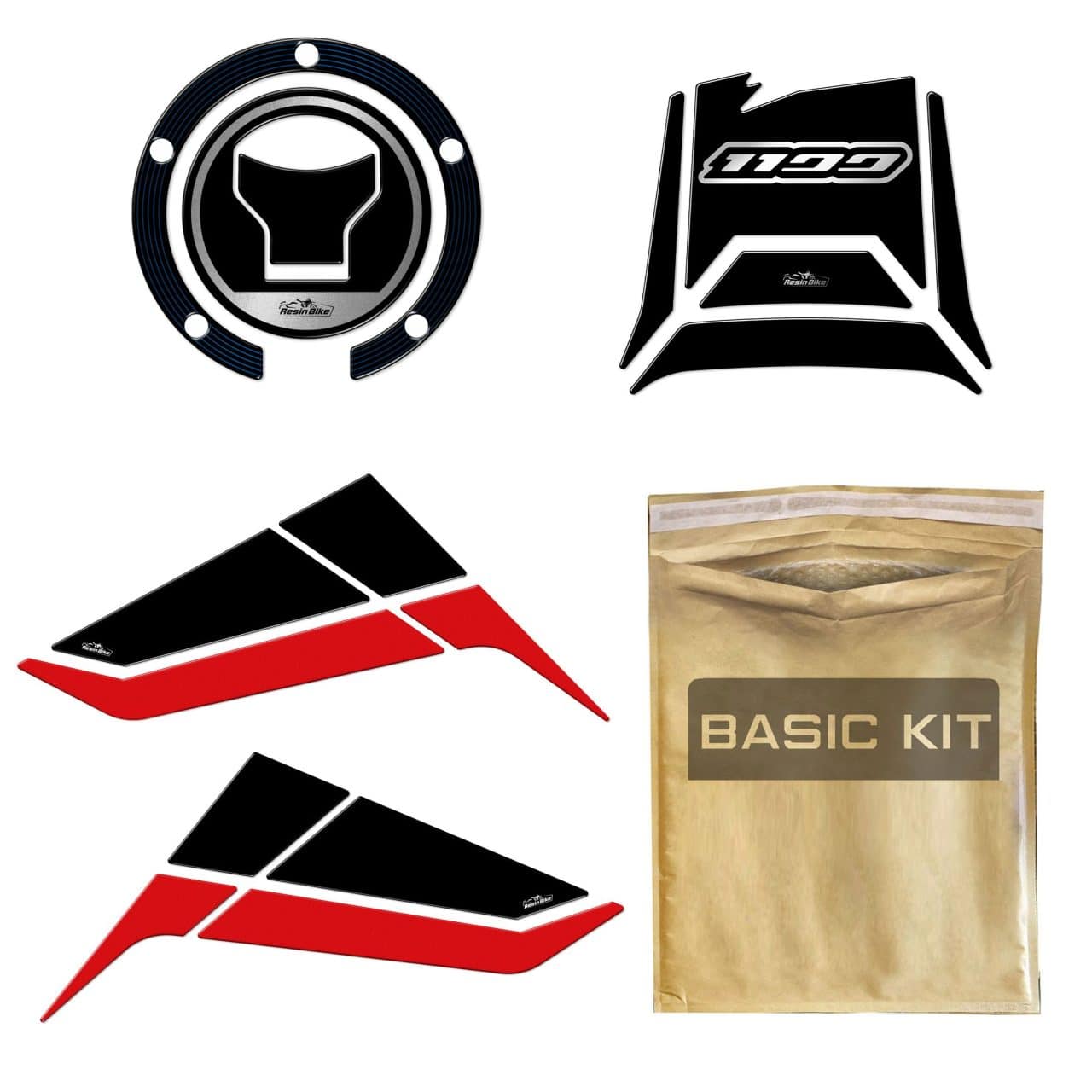 Kit Deposito Basic Adhesivos compatibles con Honda Africa Twin 1100 2023 Rojo - Imagen 9