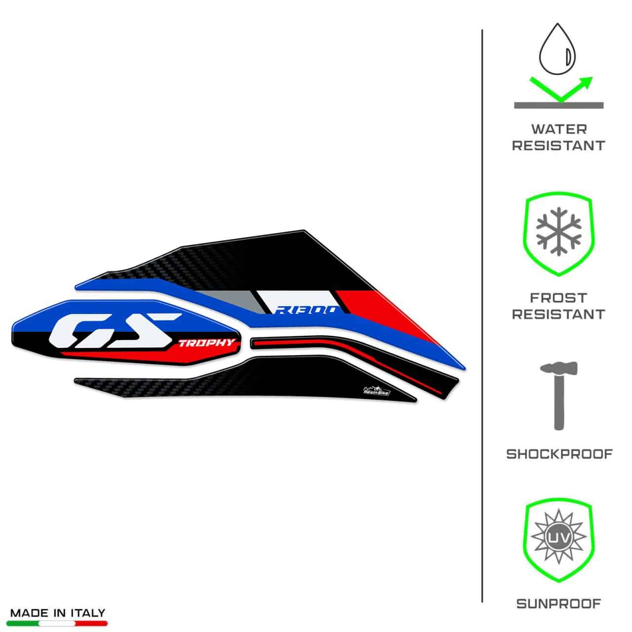 Aufkleber 3D Kompatibel mit Bmw R 1300 GS Trophy 2023-2024 Hinterradschwinge – Bild 5